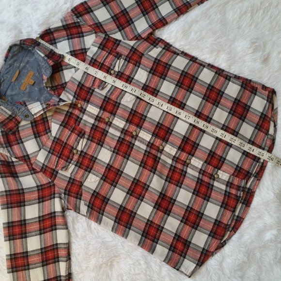 Jachs Girlfriend Red Plaid Shirt - Picture 5 of 8
